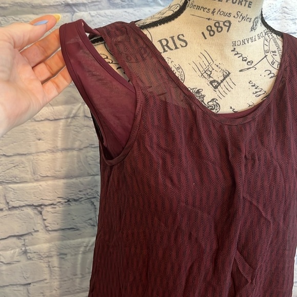 Eileen Fisher Silk Dress Crinkle Overlay Sleeveless Size XS - Picture 3 of 9